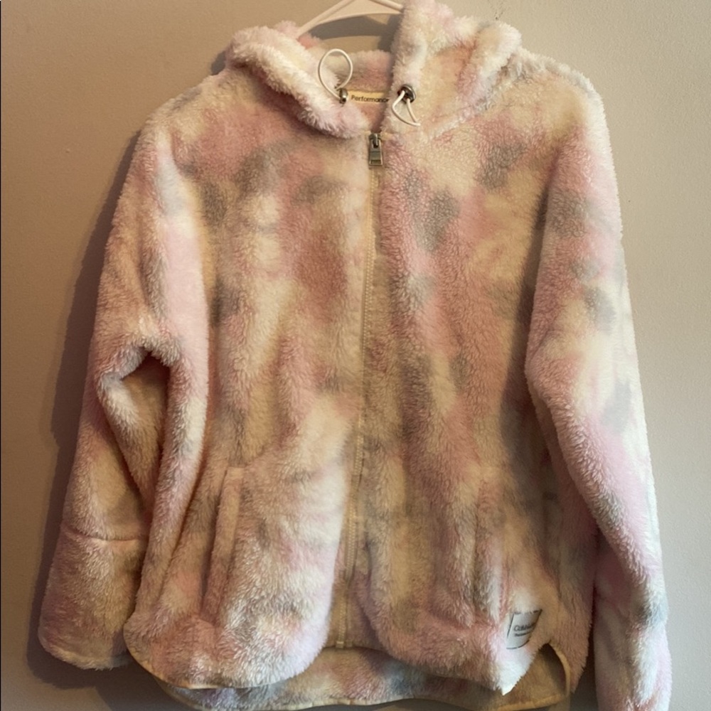Calvin Klein cotton candy teddy jacket, size medium, never worn